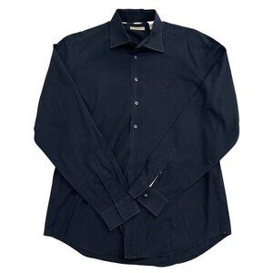 Vintage Burberry Midnight Blue Button Down Shirt
